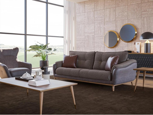 Woonkamer Bank Bank Driezits Modern Gestoffeerd Textiel Designer Inrichting Woonkamer Bank Bank Driezits Modern Gestoffeerd Textiel Designer Inrichting