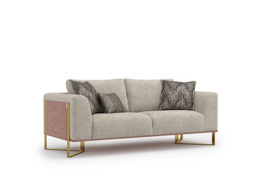 Tweezitsbank woonkamer gestoffeerd designbank meubilair textiel nieuw