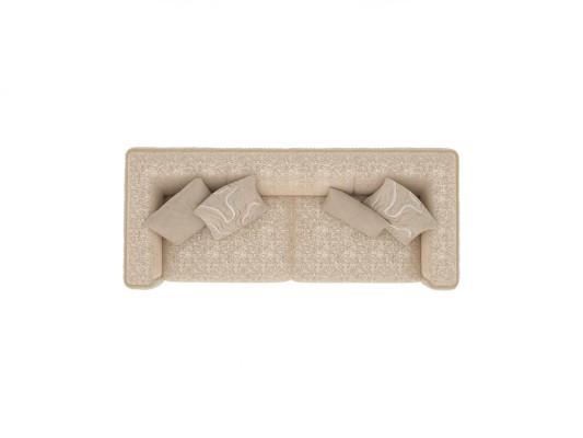 Driezitsbank Textiel Woonkamer Beige Gestoffeerde Meubels Luxe Banken Bankstel