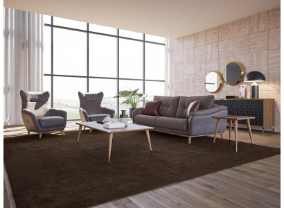 Sofaset 3-delig bankstel driezits woonkamer gestoffeerde meubels textiel inrichting