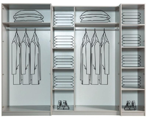 Ontwerper kledingkast Slaapkamer Luxe kasten Stijl Houten meubels