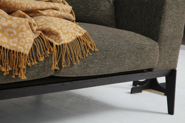 Moderne bankstel driepersoons fauteuil bank stoffen meubelgroep set