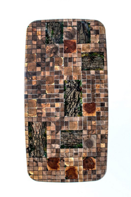 Keukentafel Eettafel Epoxyhars Eettafel Tafel 140 cm Hout Bruin