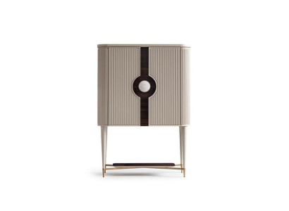 Barschrank Kast Houten kast Houten bar Beige drank Design Flessen