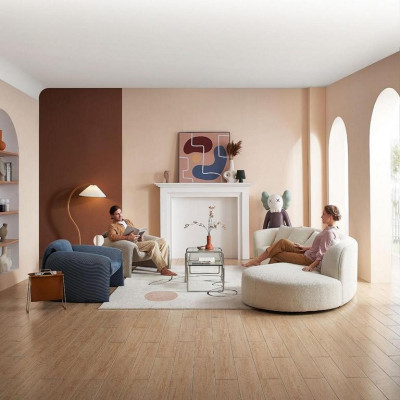 Grijze vijfzits luxe bank Groot woongebied Moderne meubels Nieuw