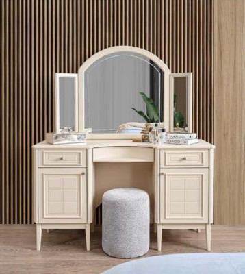 Complete slaapkamer meubelset Bed 2x Nachtkastje Kaptafel 4-delig Nieuw