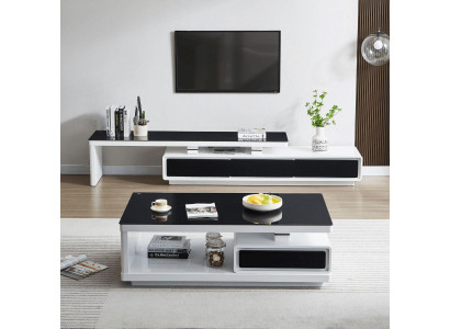 Ontwerper Modern Sideboard Zwart-witte commode TV-stand Luxe