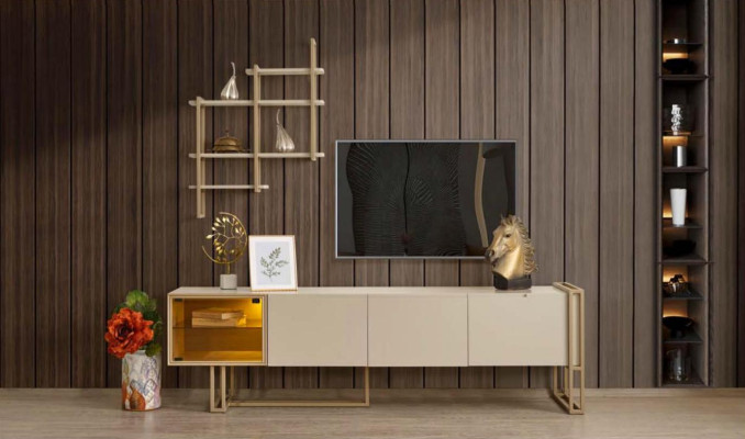 TV-laagbordschrank dressoir ladekast bijzettafelkast met plank