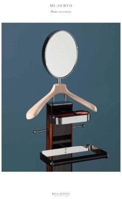 Garderobestandaard met spiegel - Woonaccessoires Bellavista Collection