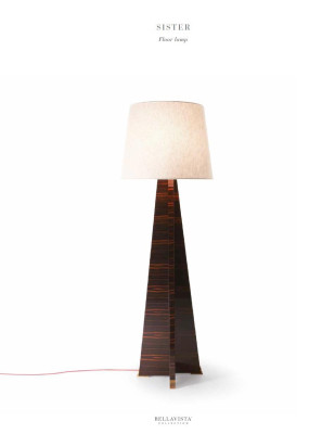 Woonkamer staande lamp messing vloerlamp ganglamp Bellavista Collection