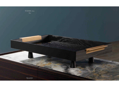 Houten huisdecoratie & keukengebruik voor serveren & eten dienblad nieuwe kleur bruin