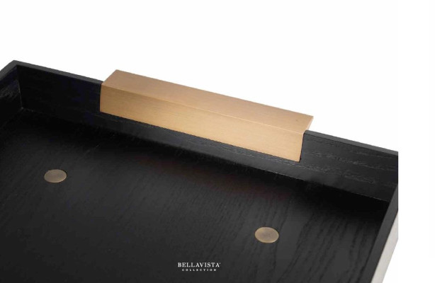 Houten huisdecoratie & keukengebruik voor serveren & eten dienblad nieuwe kleur bruin
