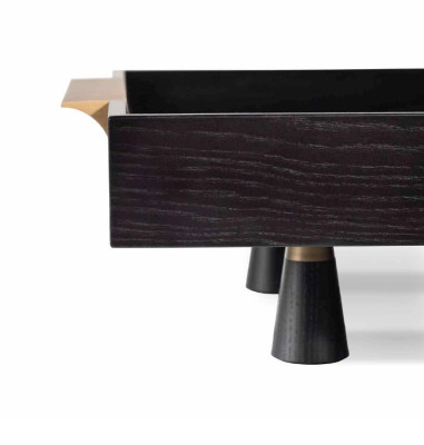 Houten huisdecoratie & keukengebruik voor serveren & eten dienblad nieuwe kleur bruin