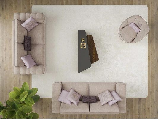 Luxe inrichting bankstel compleet met salontafel woonkamerset 5-delig