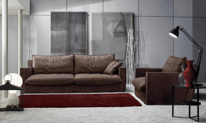 Sofa set 3+1 zits luxe set banken fauteuils lederen bank woonkamer
