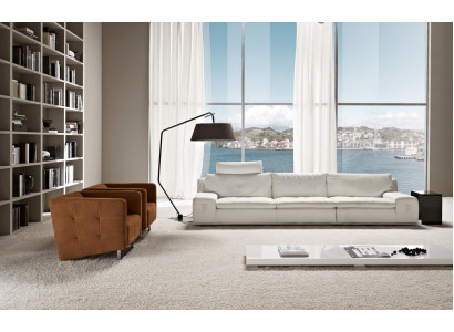 Bankstel 4-zitter luxe designerbank Bankstel luxe gestoffeerde bank Italiaanse meubels