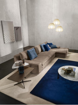 Hoekbank L-vorm Bank Luxe Italiaanse meubels Bank Grijs PRIANERA Woonkamer