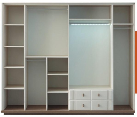 Grote Witte Kledingkast Stijlvol Slaapkamer Hout Luxe Kasten