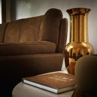 Luxe bankstel 3-zitsbank houten meubels driepersoons Prianera bankstellen Wit leren bankstellen