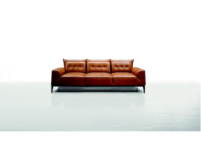 Driepersoonsbank 3-zitsbanken Luxe zitbank van leer in Prianera-stijl Meubilair
