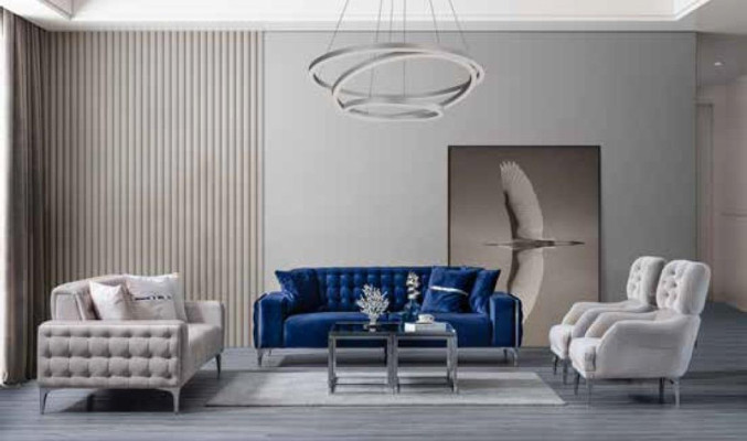 Bank 2-zitsbank Banken bekledingsstof Modern Style Comfortabele Bank Zachte Zitting Nieuw