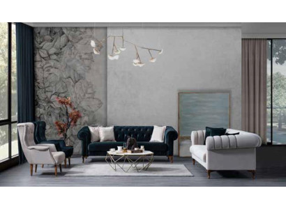 Witte woonkamer fauteuil luxe textiel meubels eenzitter cocktailstoel
