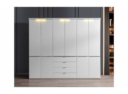 Witte kledingkast 4 laden Slaapkamerkasten Houten meubels