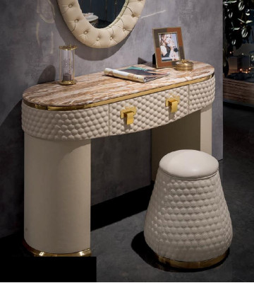 Edel designer decoratiekruk bijzettafel poef voetenbank woonkamer slaapkamer