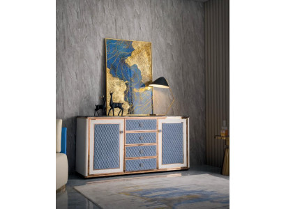 Kommode Moderne Sideboards 4 Schubladen 2 Turen Hochschrank.  Ladenkast Moderne dressoirs 4 laden 2 deuren Hoge kast