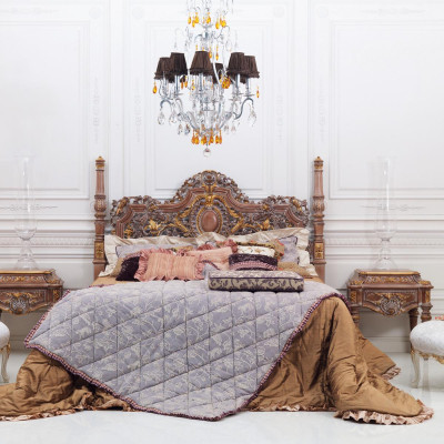 Bed Chesterfield Furniture Beds Italian Decor Double Bed Luxury Italy