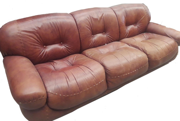 Chesterfield klassieke driezitsbank woonkamer textielbank 3-zitsbank