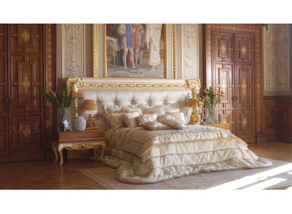 Chesterfield bed Luxe tweepersoonsbedden Italiaanse meubels Boiserie
