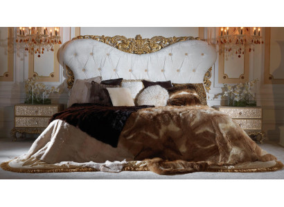 Chesterfield bed hoofdeinde bedden gestoffeerd hotel meubilair inrichting Italiaans.