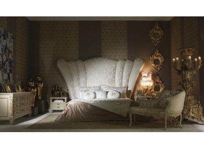 Chesterfield Groot Bed Hoofdeinde Bedstoffering Hotelbed Kleur Wit Klassiek