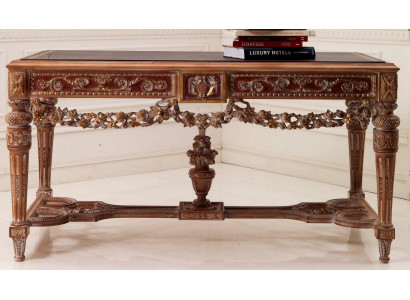 Bureau meubels tafel kantoor echt hout inrichting houten tafels bureaus nieuw