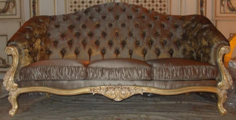 Sofa Bank Ontwerp Couchen Bekleding Textiel Italiaanse Meubels Zitsbank 3-Zitsbank