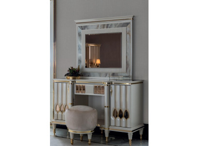 Schminktafel Set Console Tafels Spiegel Dressoir Spiegel Hout 2-delig