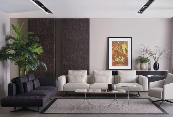 Sofaset 4 1 2x salontafel banken design bank gestoffeerde banken modern