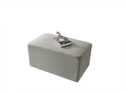 Hocker Textiel Woonkamer Luxe Modern Tafels grijs Hout Textiel Voetenbankje