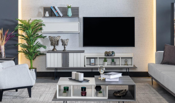 Woonwand kast rtv dressoir plank woonkamers woonkamer wandmeubel