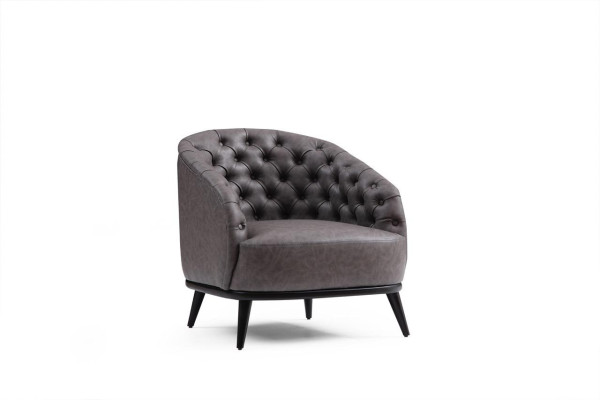 Luxe fauteuil Chesterfield eenzitter bank meubels lounge clubbank 1-zits