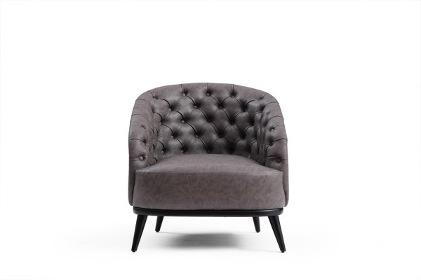 Luxe fauteuil Chesterfield eenzitter bank meubels lounge clubbank 1-zits