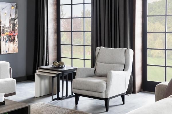 Woonkamer fauteuil zits ontwerp bank bekleding luxe grijs stijl modern = Woonkamer fauteuil stoel ontwerp bank bekleding luxe grijs stijl modern