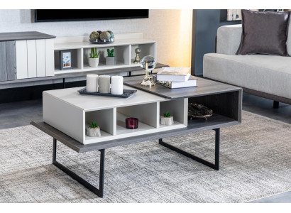Salontafel woonkamer hout design luxe meubels nieuw grijs stijl modern