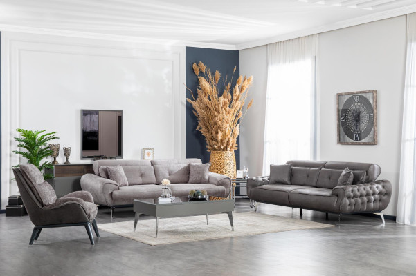 Bijzettafels Woonkamer Luxe Ontwerp Nieuw Modern Grijs Materiaal Hout