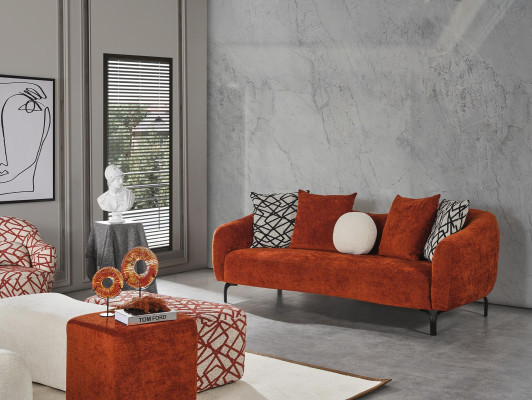 Poef bekleding nieuw Ontwerp Luxe beige Woonkamer Stijl Modern
