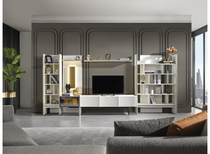Luxe wandmeubel design wandkast woonkamer televisie muren rek