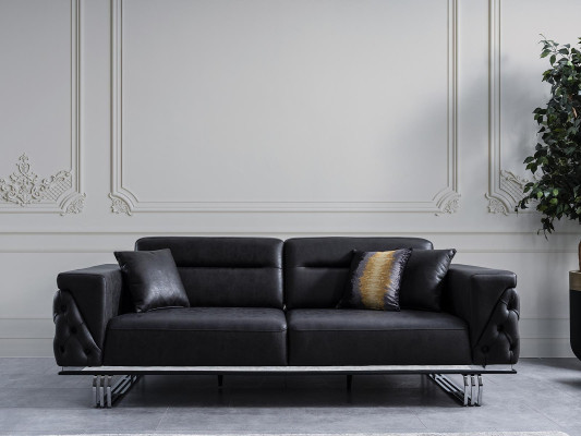 Woonkamer bankstel 4-zits set. Design banken. Bekleding kunstleer.