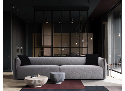 Sofa zit stof ontwerp driezits luxe bank 4-zits bank meubels nieuw