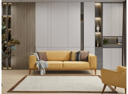 Woonkamerbank 4-zits luxe designbank luxe gestoffeerde bank meubels.